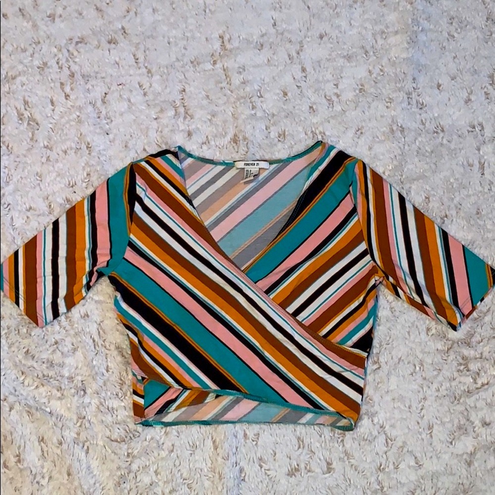 Cropped wrap top